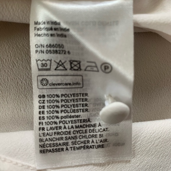 Last Chance ✨ H&M Cream Ivory Long Sleeve Blouse - Picture 5 of 6